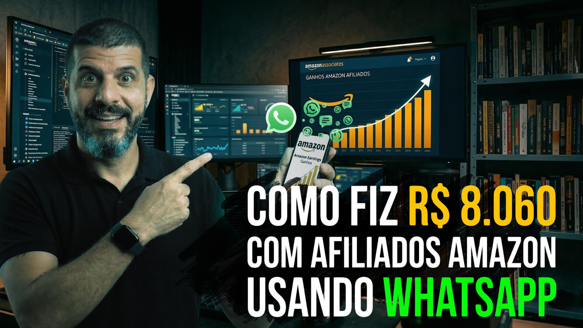 Como fiz R$8.060 com grupos de afiliados Amazon no WhatsApp